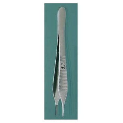 Forcep Dressing Adson 4-3/4" Serrated Stainless Steel Disposable 12/Pk